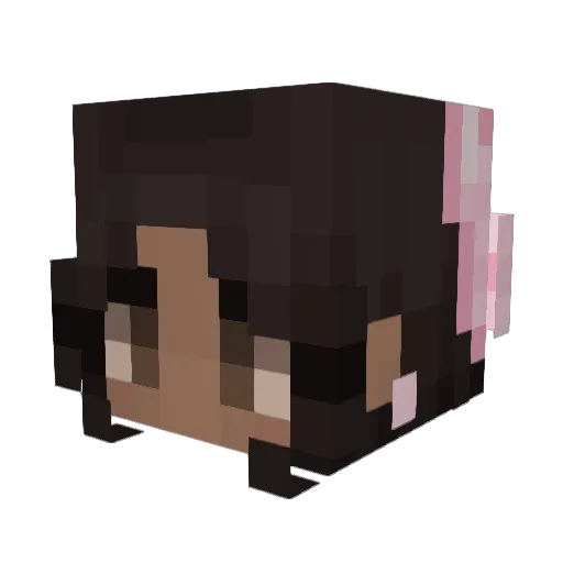 faaaairy Minecraft avatar head, 3D render