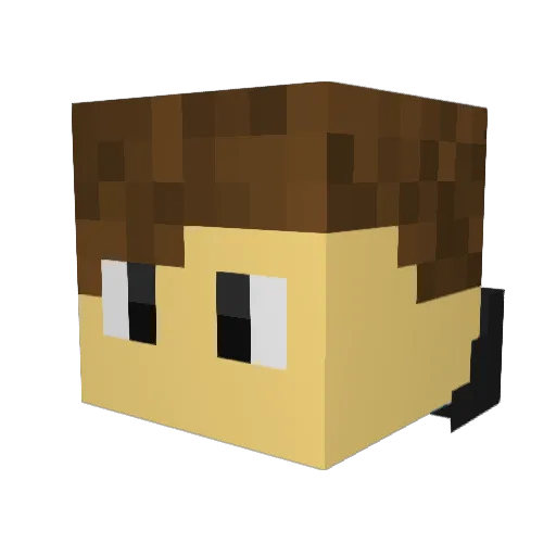 faab03 Minecraft avatar head, 3D render