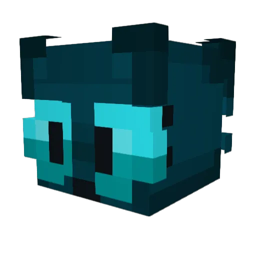faad Minecraft avatar head, 3D render