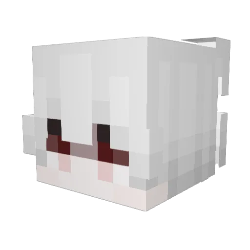 faammm Minecraft avatar head, 3D render
