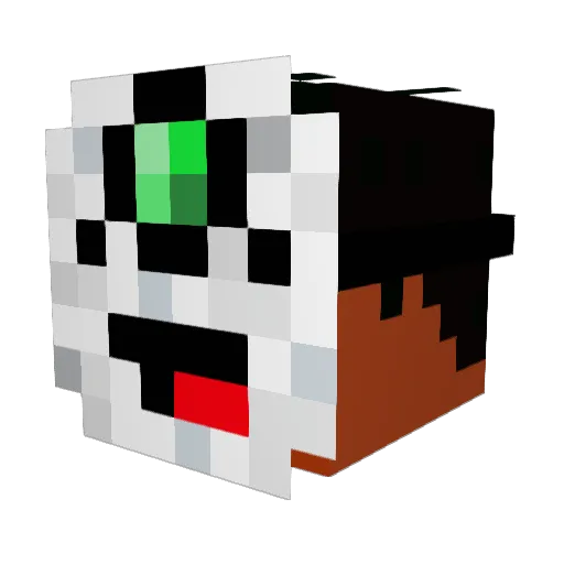 faancyboi Minecraft avatar head, 3D render