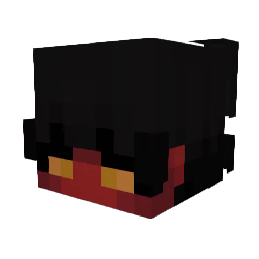 faat Minecraft avatar head, 3D render