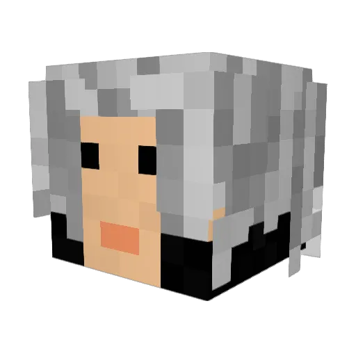 fab0132 Minecraft avatar head, 3D render