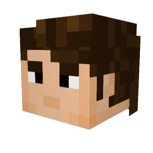 fab1an1000 Minecraft avatar head, 3D render