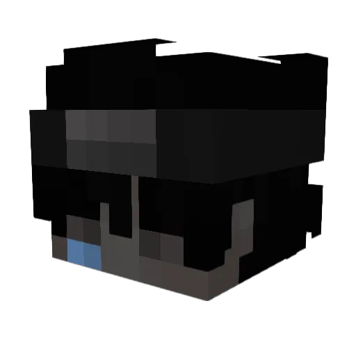 fab3k Minecraft avatar head, 3D render