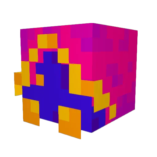 fab_baf Minecraft avatar head, 3D render