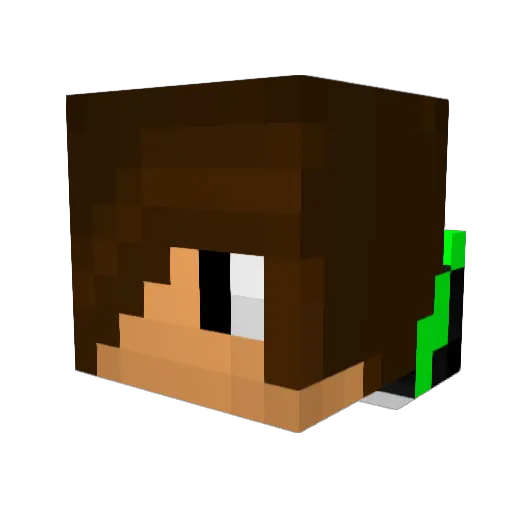 fabbe751 Minecraft avatar head, 3D render