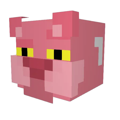 fabbio15 Minecraft avatar head, 3D render