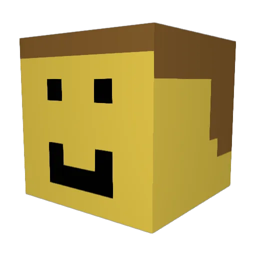 faberhjo Minecraft avatar head, 3D render