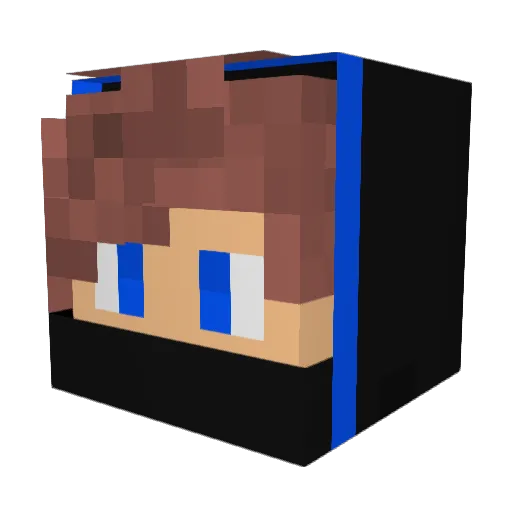 fabesM Minecraft avatar head, 3D render
