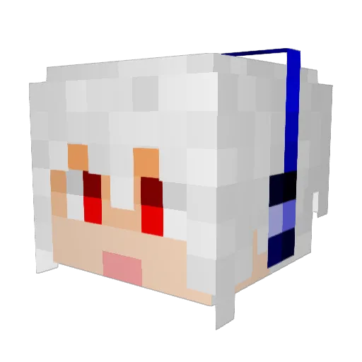 fabiNN Minecraft avatar head, 3D render