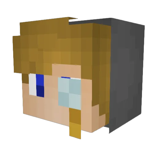 fabian850 Minecraft avatar head, 3D render