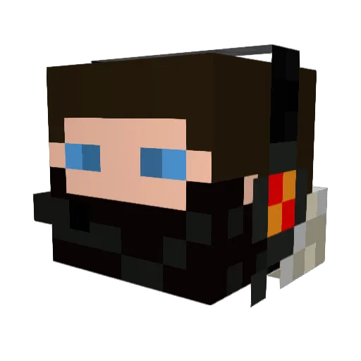 fabianalexander Minecraft avatar head, 3D render
