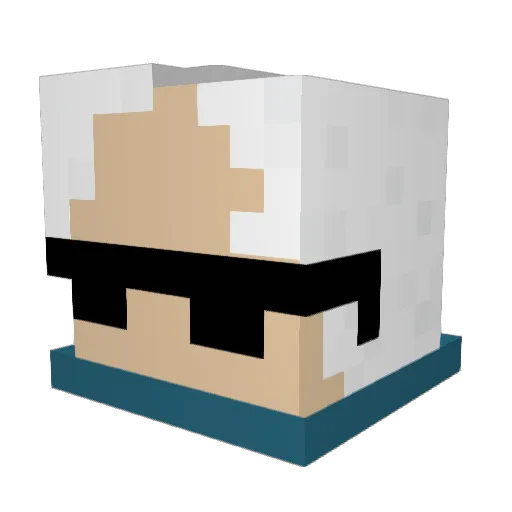 fabianfa Minecraft avatar head, 3D render
