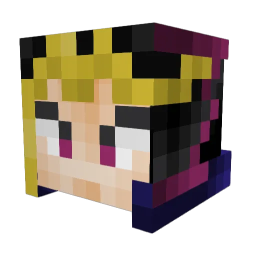 fabianlg8 Minecraft avatar head, 3D render