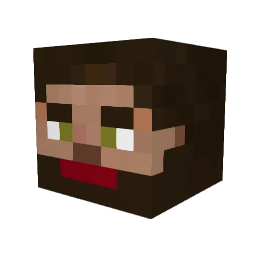 fabien0104 Minecraft avatar head, 3D render