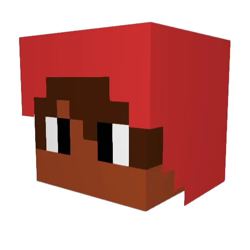fabioc2002 Minecraft avatar head, 3D render