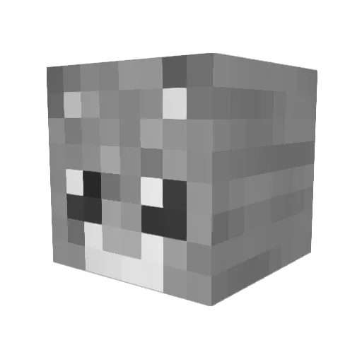 fabiofabris Minecraft avatar head, 3D render
