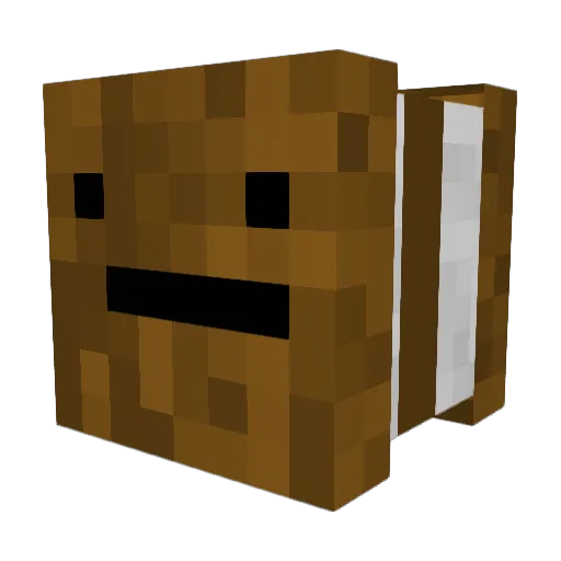 fabiwabi Minecraft avatar head, 3D render
