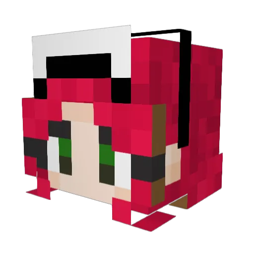 fabjamie1 Minecraft avatar head, 3D render