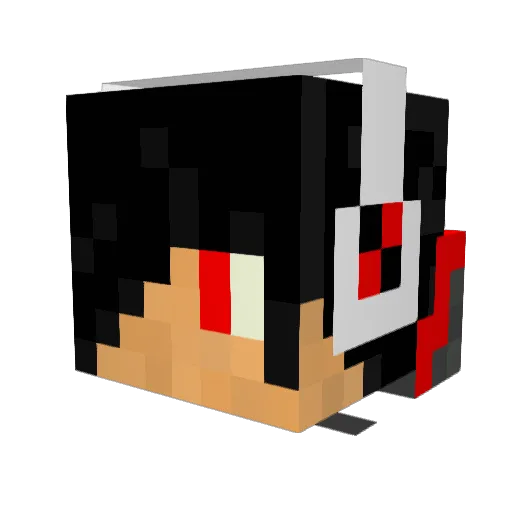 fabkir Minecraft avatar head, 3D render