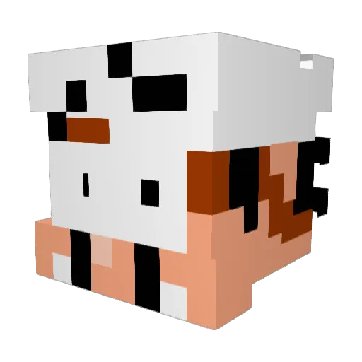fabs64wowie Minecraft avatar head, 3D render