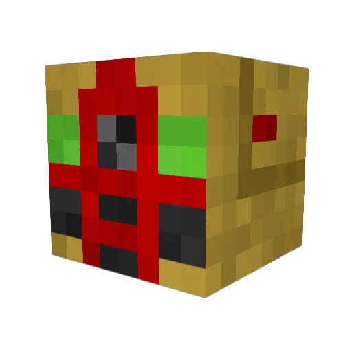 fabszuk Minecraft avatar head, 3D render