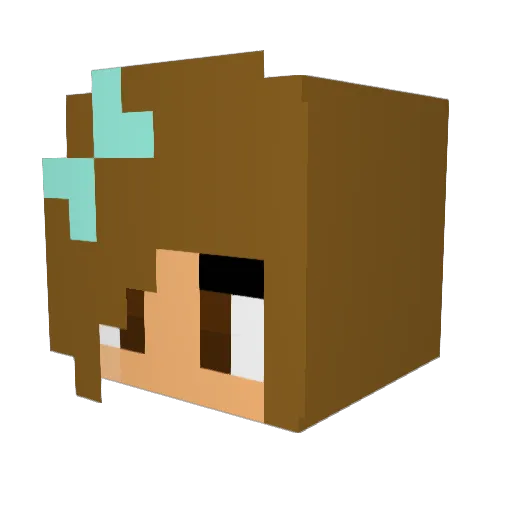 fabtabulous Minecraft avatar head, 3D render