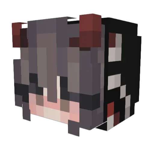 fabula222 Minecraft avatar head, 3D render