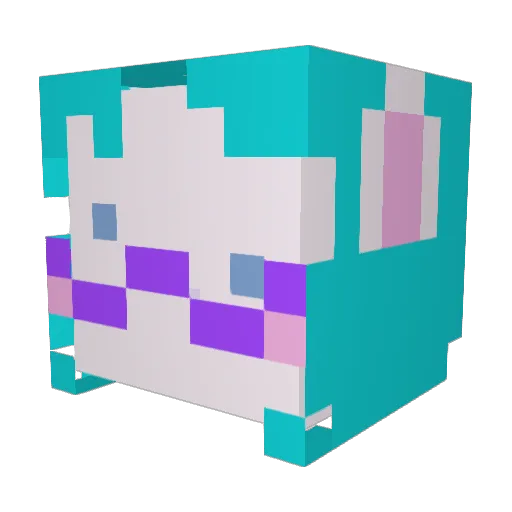 fabysaturn Minecraft avatar head, 3D render