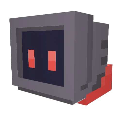 fabzzyy Minecraft avatar head, 3D render