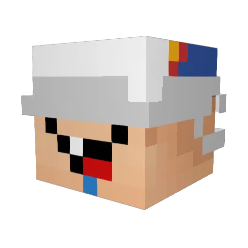 facaburra Minecraft avatar head, 3D render