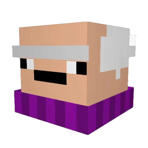 facebookuser245 Minecraft avatar head, 3D render