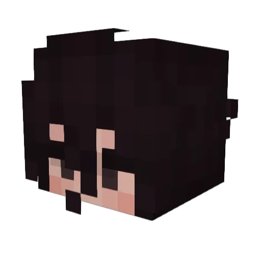 facelessFlavour Minecraft avatar head, 3D render