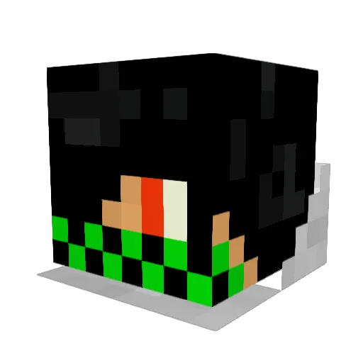 facko17 Minecraft avatar head, 3D render