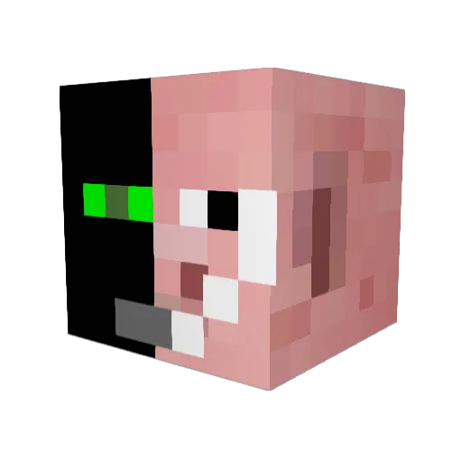 factor_mc Minecraft avatar head, 3D render