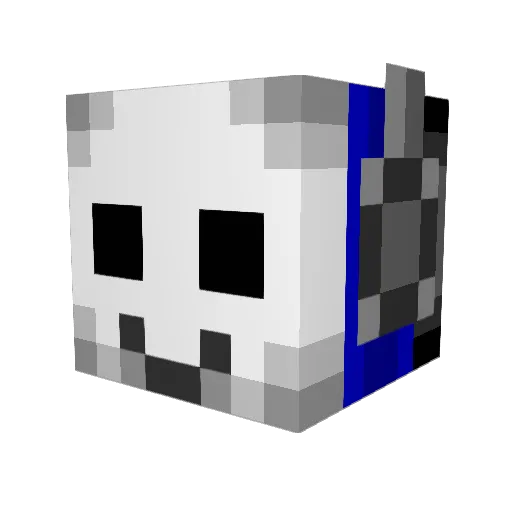 factory53 Minecraft avatar head, 3D render