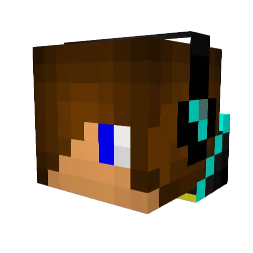 faddystorm2005 Minecraft avatar head, 3D render