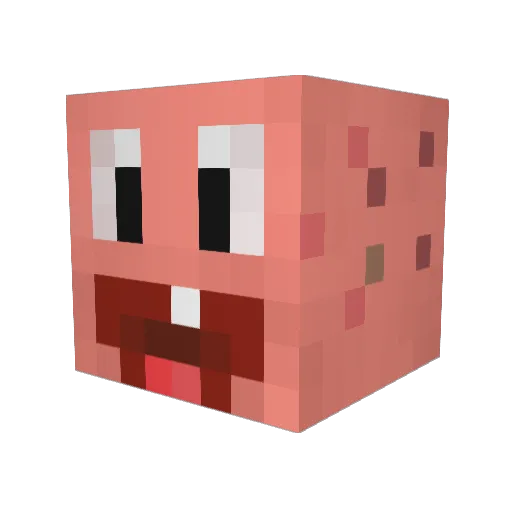 fadedpigeon198 Minecraft avatar head, 3D render