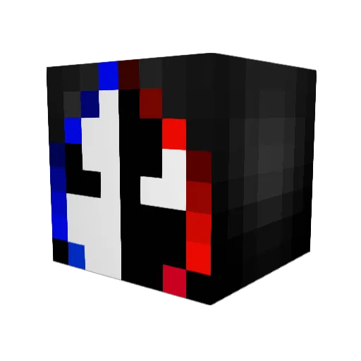 fadelxz Minecraft avatar head, 3D render