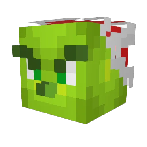 fadi_fazbear Minecraft avatar head, 3D render