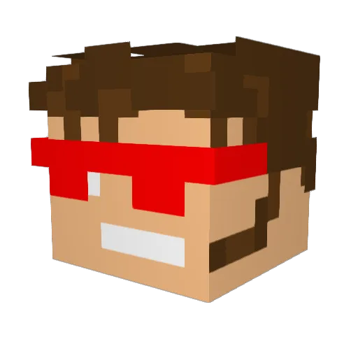 fadithabit1 Minecraft avatar head, 3D render