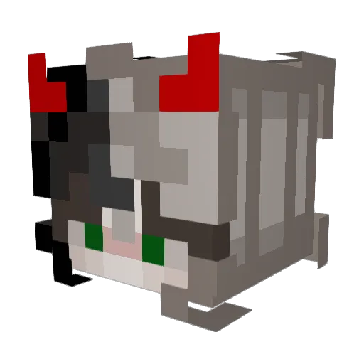 faebabyy Minecraft avatar head, 3D render