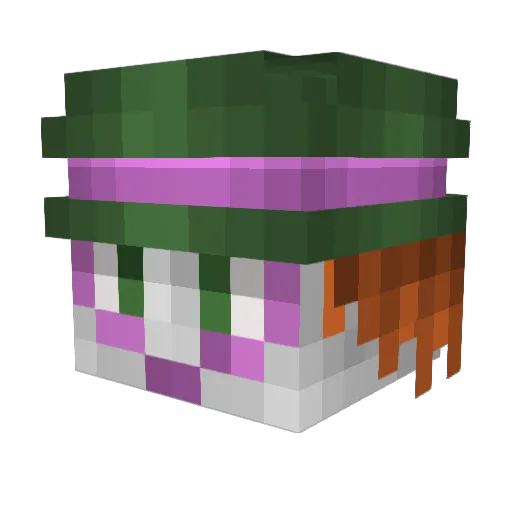 faedir Minecraft avatar head, 3D render
