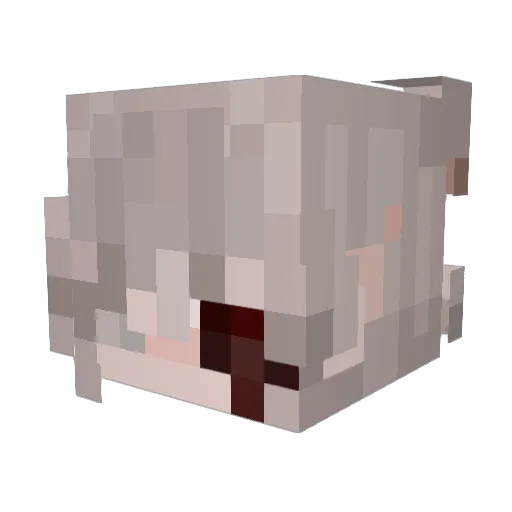 faefires Minecraft avatar head, 3D render