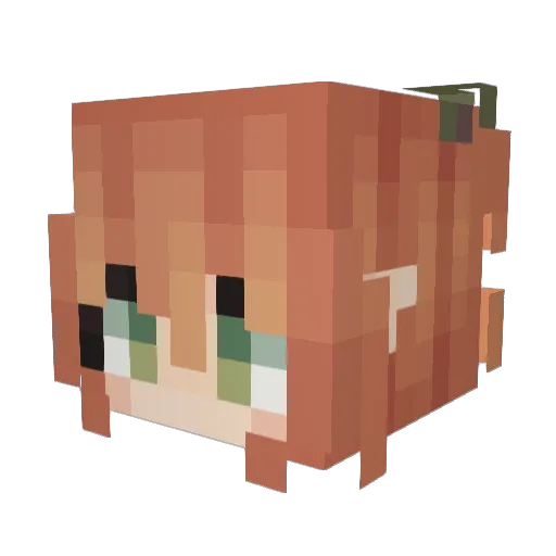 faegoat Minecraft avatar head, 3D render