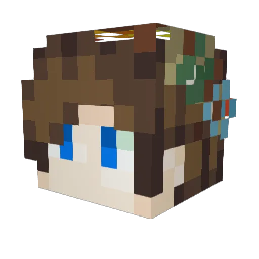 faelouis Minecraft avatar head, 3D render