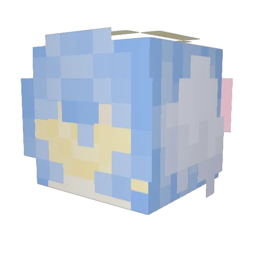 faengel Minecraft avatar head, 3D render
