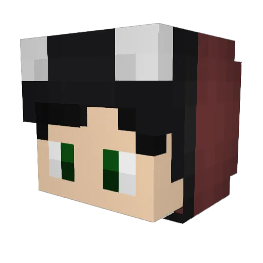 faepsi Minecraft avatar head, 3D render