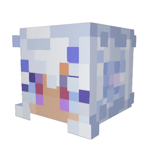 faerieclock Minecraft avatar head, 3D render